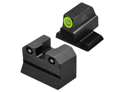 XS Sights R3D 2.0 Suppressor Height Tritium Night Sights for HK VP9 Optic Ready - Green Front XS Sights R3D 2.0 Suppressor Height Tritium Night Sights for HK VP9 Optic Ready - Green Front