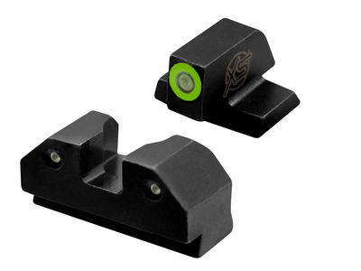 XS Sights R3D Tritium Night Sights for Canik TP9SF, TP9SFX, TP9SF Elite & TP9 Elite SC - Green Front