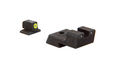 Trijicon HD Night Sights for 1911 Novak Style Low Mount Dovetail Cut - Yellow Front Trijicon HD Night Sights for 1911 Novak Style Low Mount Dovetail Cut - Yellow Front