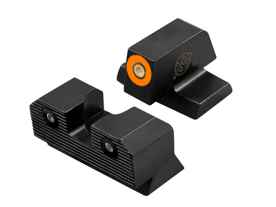 XS Sights R3D 2.0 Tritium Night Sights for Smith & Wesson M2.0 Full Size & Compact Optic Ready - Orange Front XS Sights R3D 2.0 Tritium Night Sights for Smith & Wesson M2.0 Full Size & Compact Optic Ready - Orange Front