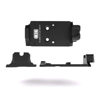 CHPWS Red Dot Optic Adapter Plate - CZ Shadow 2 Optic Ready to Trijicon RMR / Holosun 407C / 507C / 507Comp / 508T with ZEV Posts and Built-In Rear Sight