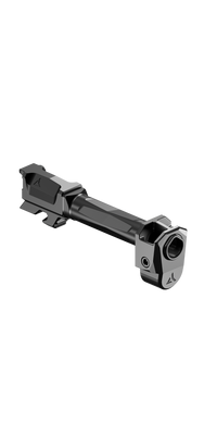 angled right side view Radian Afterburner Ramjet for Glock 43 Black