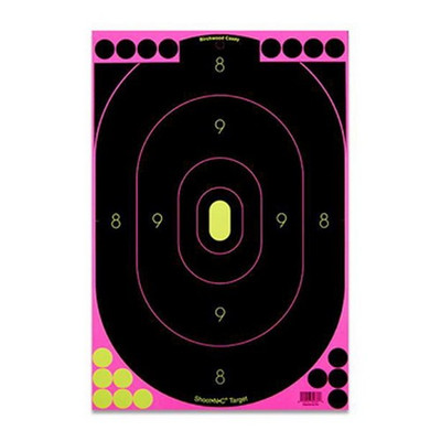 Birchwood Casey Shoot-N-C 12" x 18" Silhouette Pink Reactive Targets - 5 Pack