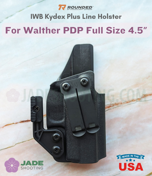 Rounded Plus Line IWB Kydex Holster - Walther PDP Full Size 4.5"