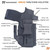 Rounded DRUID IWB / OWB Kydex Holster - Springfield Hellcat