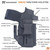 Rounded DRUID IWB / OWB Kydex Holster - Sig Sauer P320 Compact