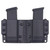 Rounded OWB Kydex Double Magazine Holster Pouch - 9mm/.40S&W Double Stack