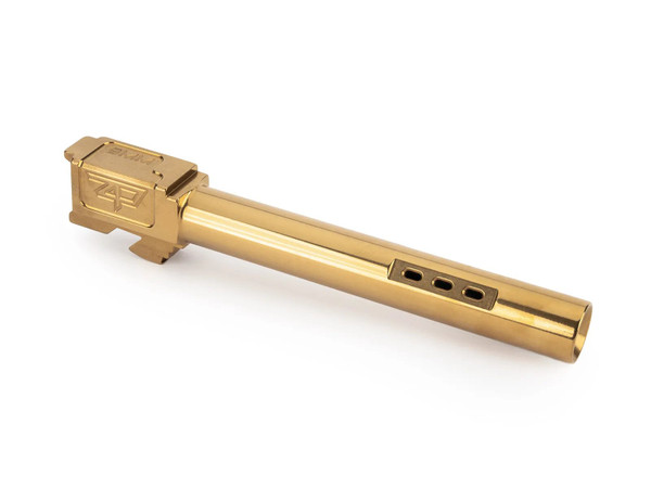 Zaffiri Precision PORTED Barrel for Glock 34 Gen 1-4 - Titanium Nitride (TiN) Gold