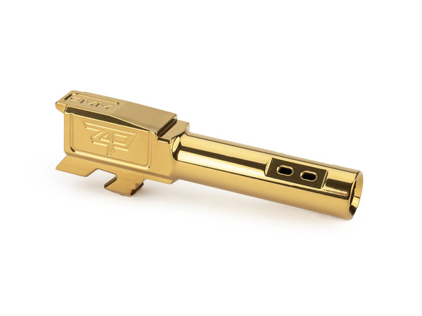 Zaffiri Precision PORTED Barrel for Glock G43 / G43X - Titanium Nitride (TiN) Gold