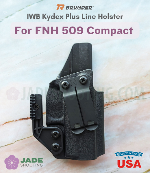 Rounded Plus Line IWB Kydex Holster for FNH 509 Compact