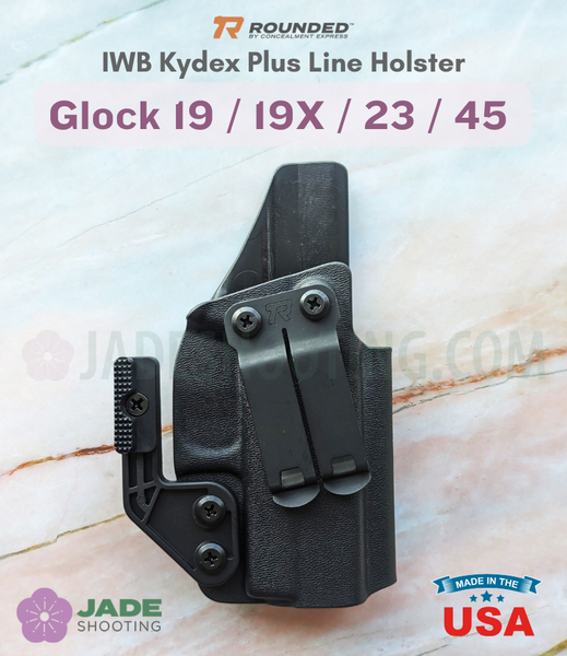 Rounded Plus Line IWB Kydex Holster for Glock 19 / 19x / 23