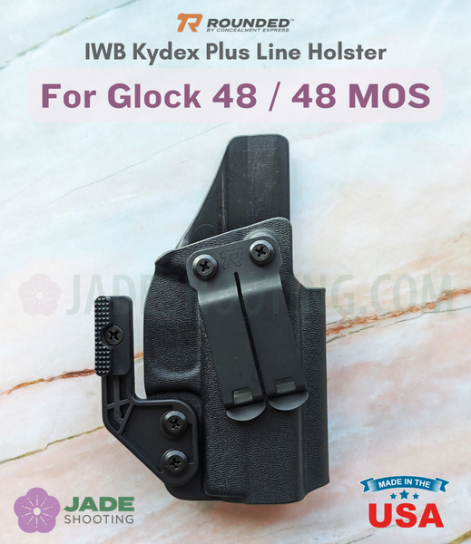 Rounded Plus Line IWB Kydex Holster for Glock 48 / 48 MOS