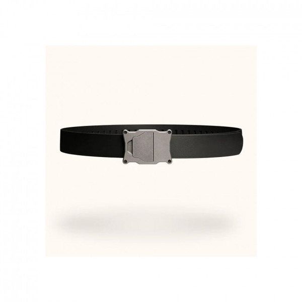 Shield Arms Apogee Belt by Boxer - Gray Buckle & Black Strap