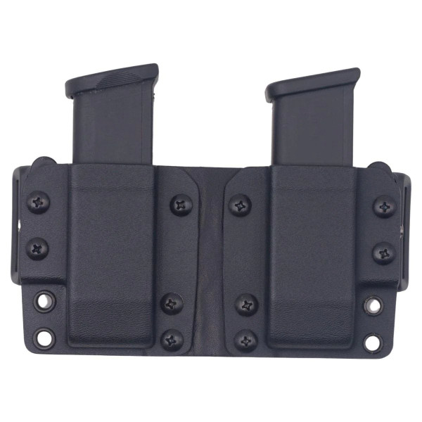 Rounded OWB Kydex Double Magazine Holster Pouch - 9mm/.40S&W Double Stack