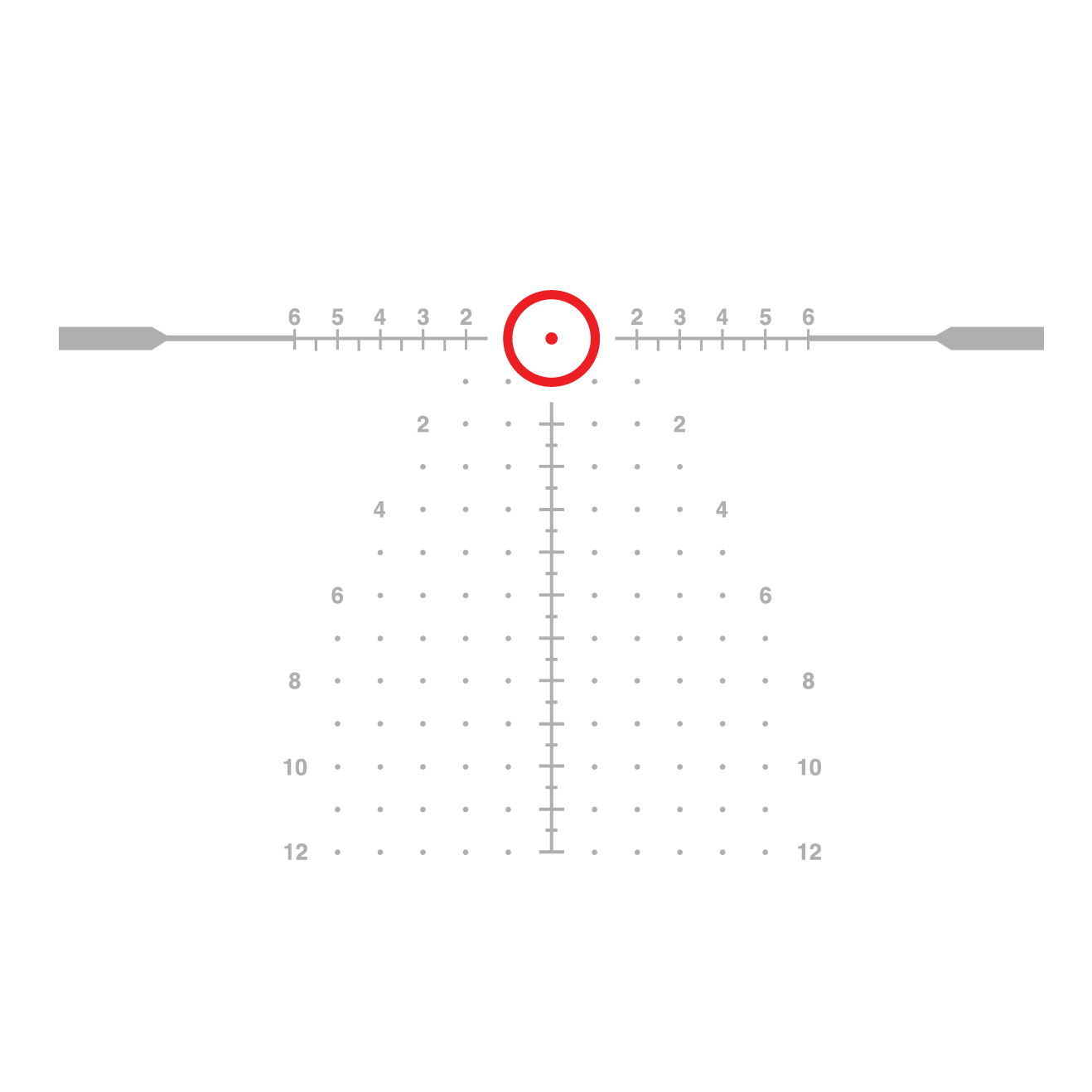 EOTECH Vudu 1 10X28mm FFP Rifle Scope SR5 MRAD Reticle Daylight Bright Dot Model Reticle