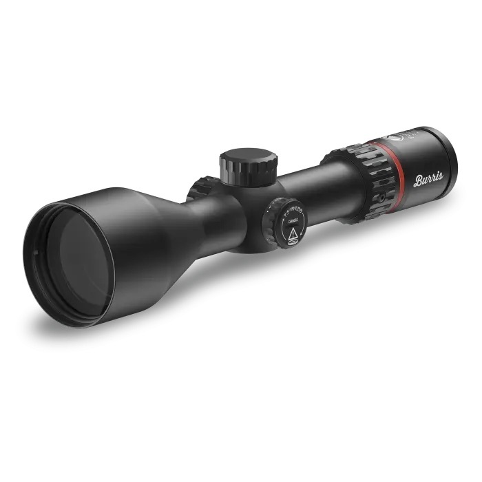 Left Facing Front Angle Burris Fullfield 3 12x 56mm Riflescope