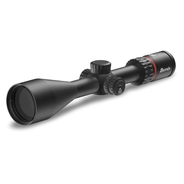 Left Facing Front Angle Burris Fullfield 4 16x50mm Riflescope