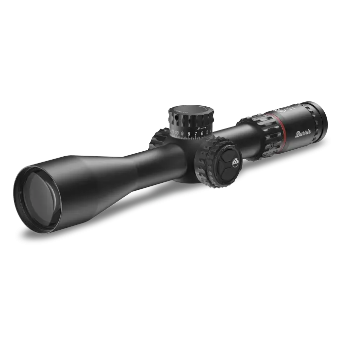 Left Facing Front Angle Burris XTR PS 5.5 30x56 Riflescope