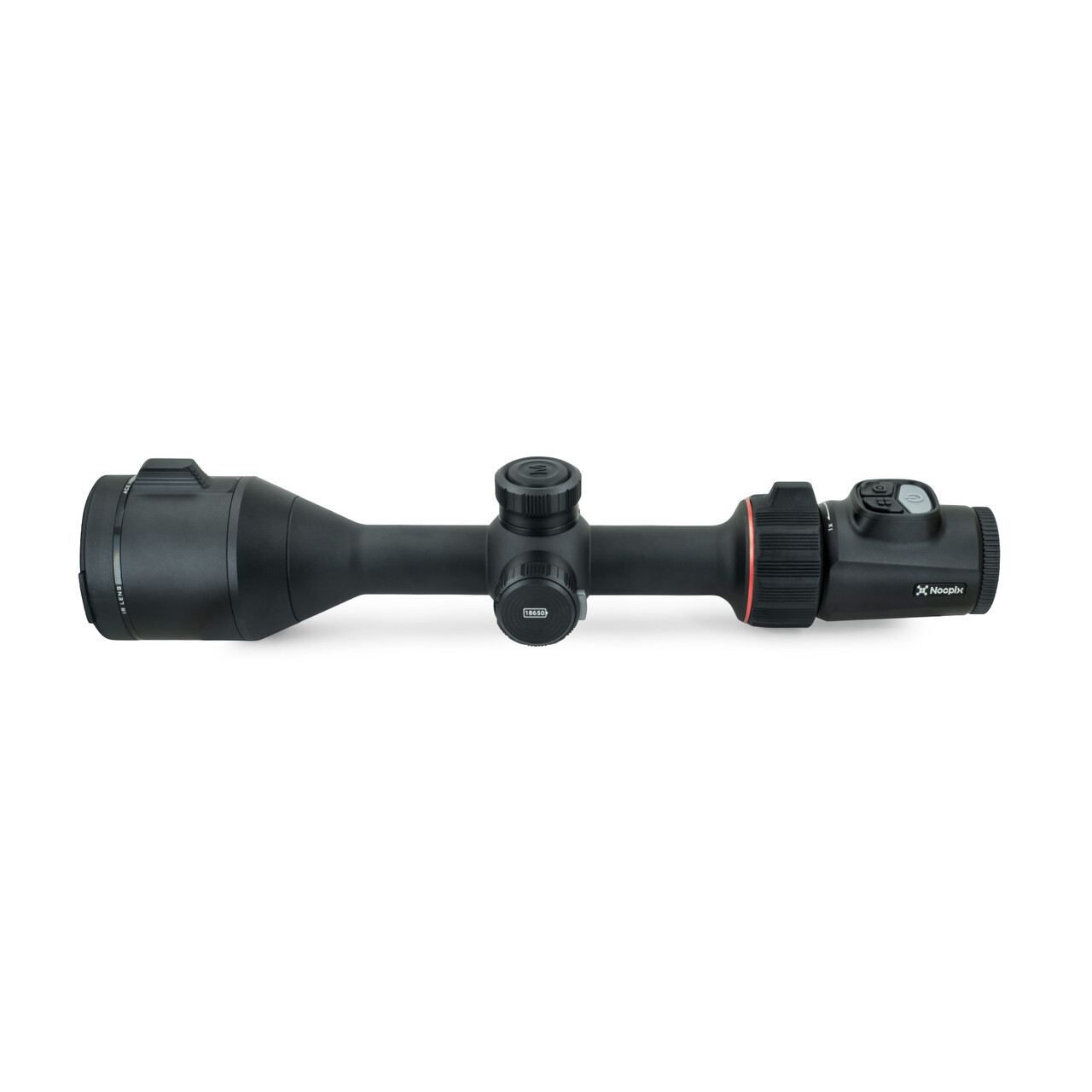 Left side view cap on Nocpix ACE H50 Thermal Rifle Scope Rear