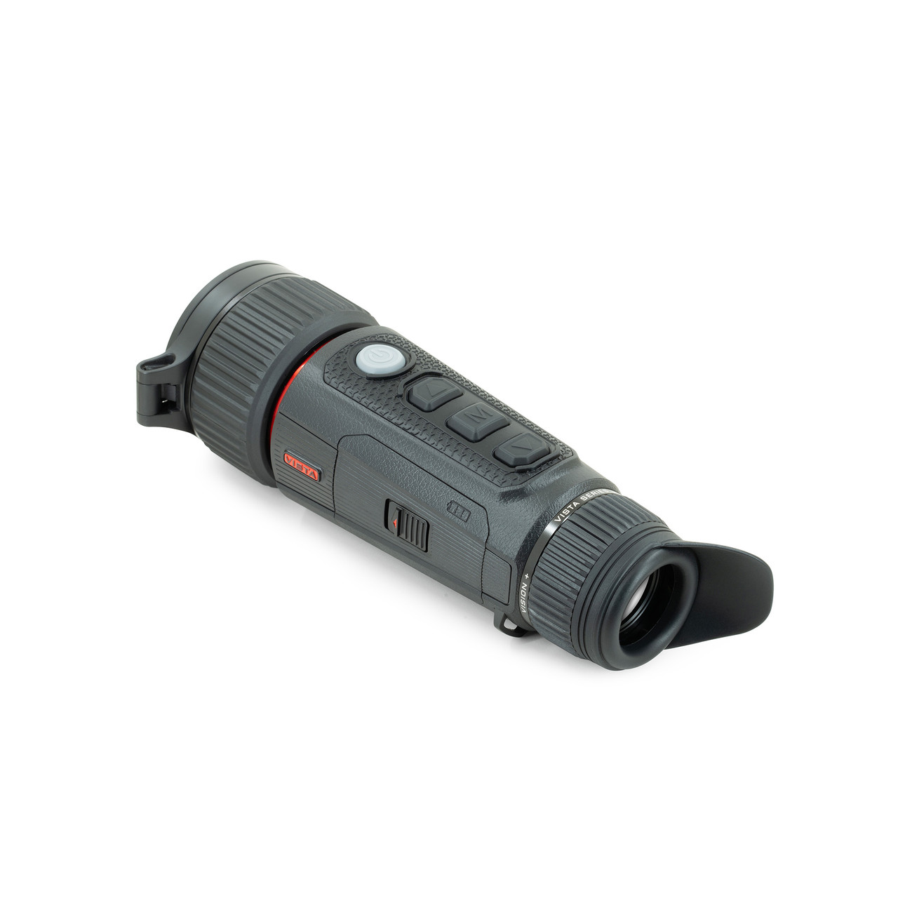 Rear left side view cap on Nocpix Vista H35R Thermal Monocular