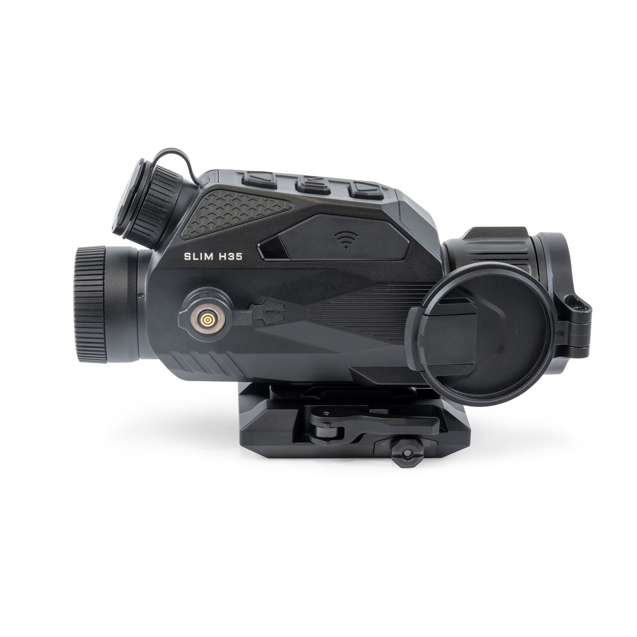 Right side view cap off Nocpix Slim H35 Thermal Rifle Scope