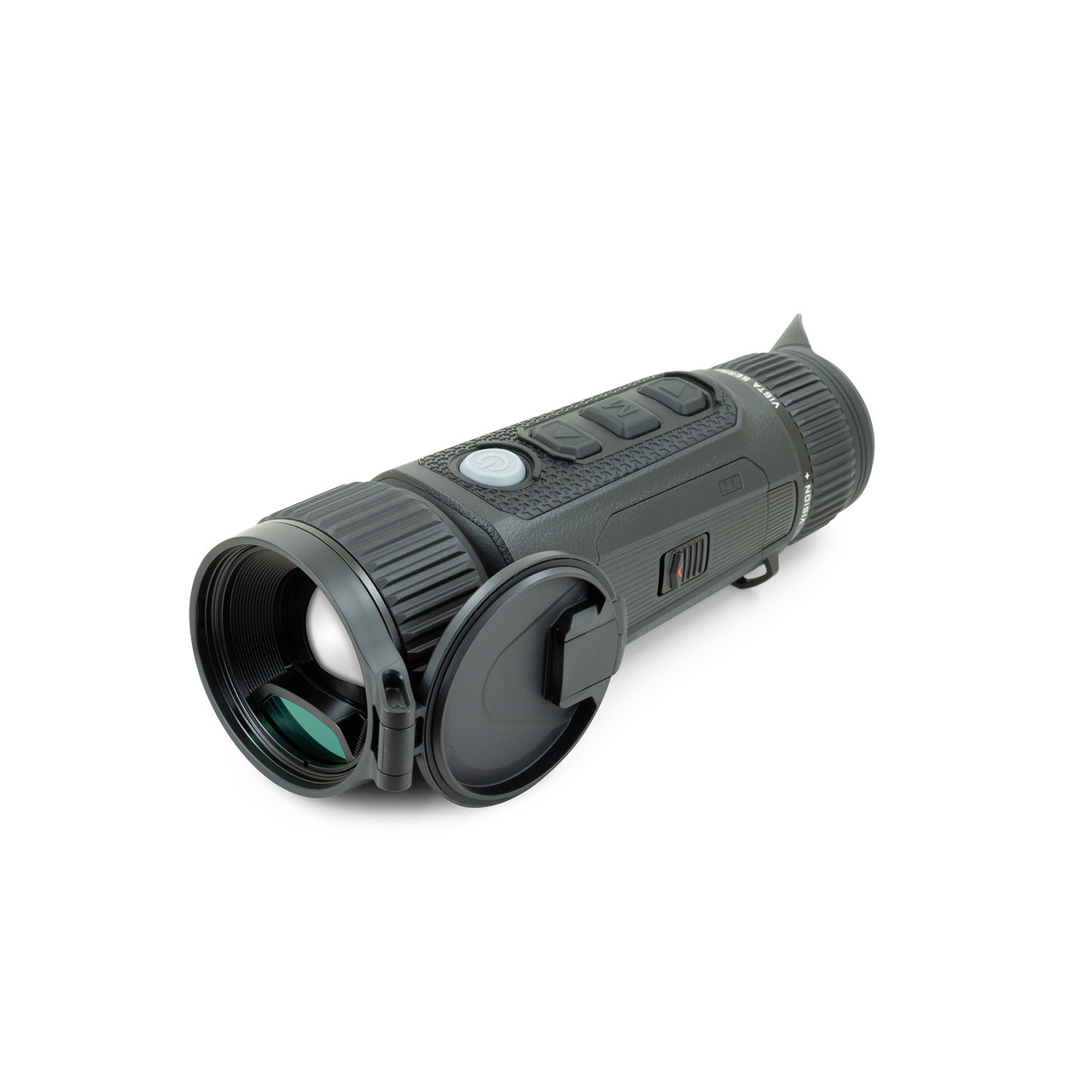Top left side view cap off Nocpix Vista H35R Thermal Monocular