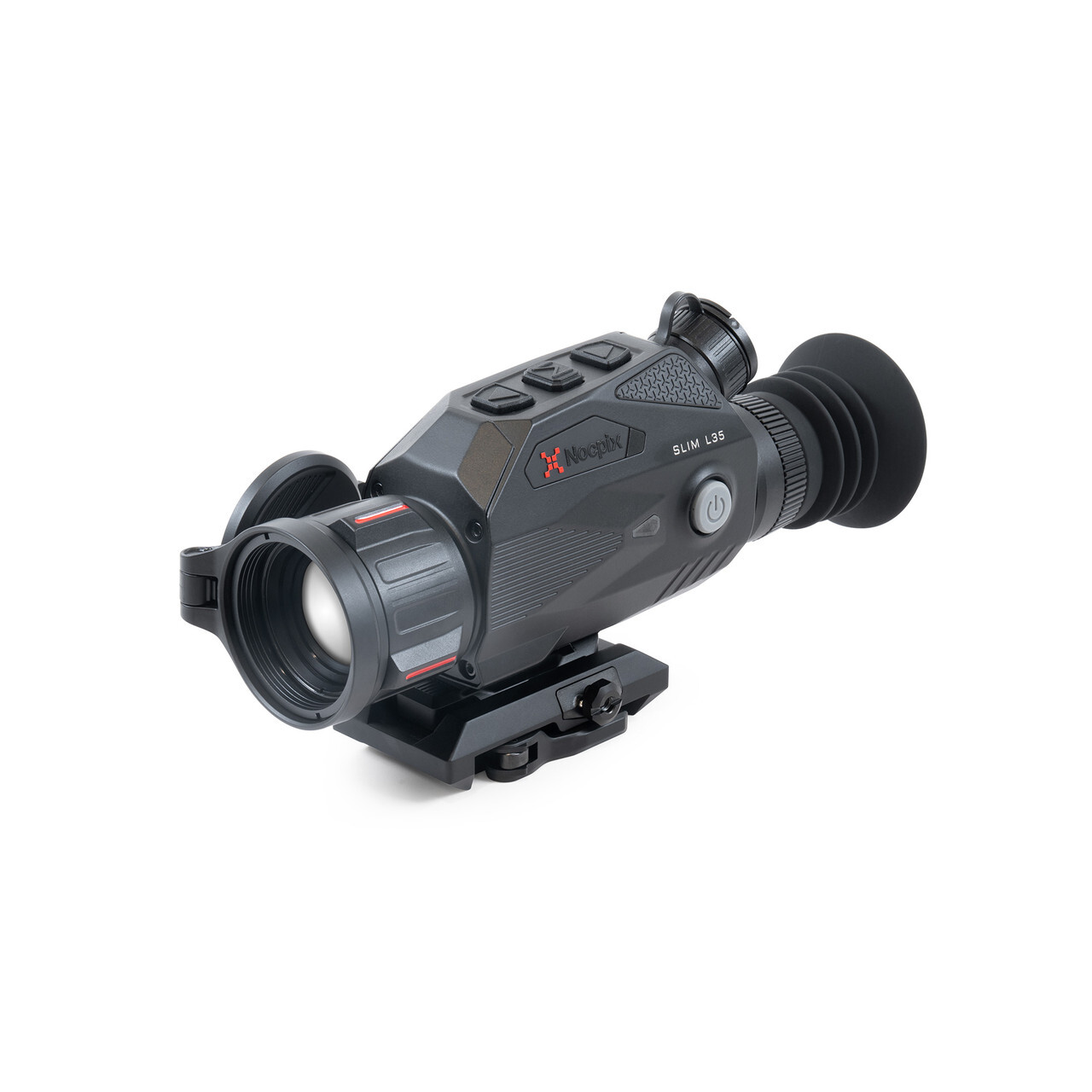 Top left side view Nocpix Slim L35 Thermal Rifle Scope