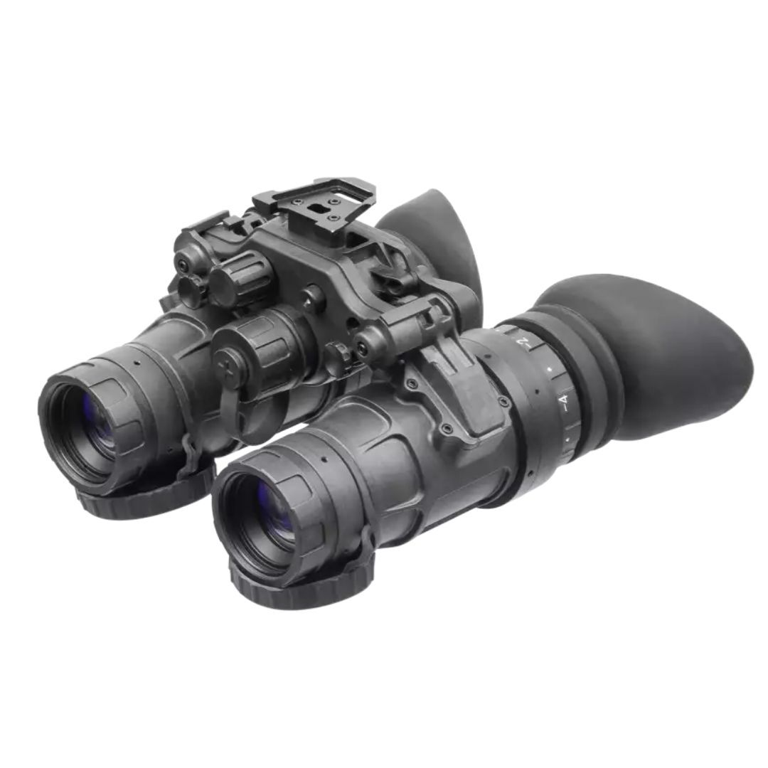 Top left side view of AGM UNVG 3APW Night Vision Goggles
