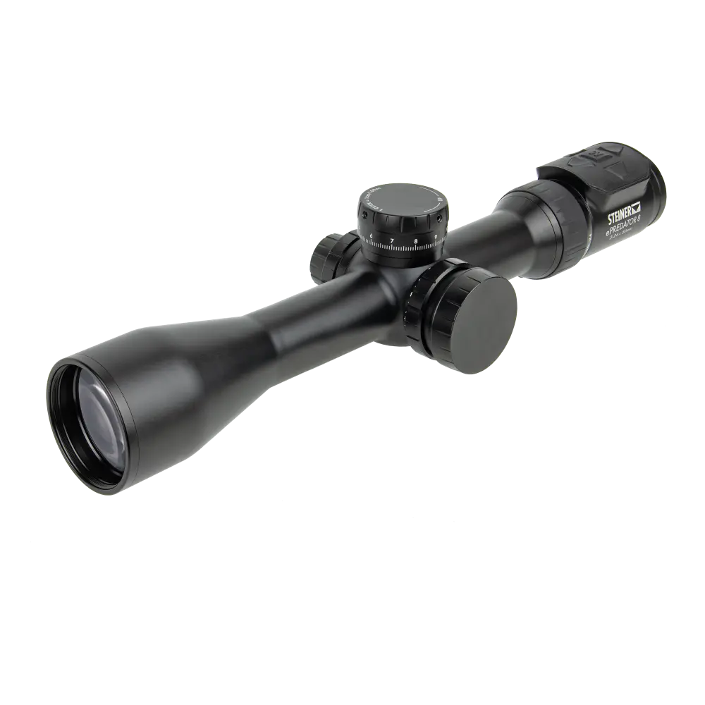 top left side view Steiner ePredator 8 Riflescope 3 24x50mm