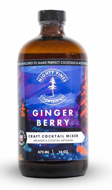 Mighty Pines Cocktail Co. Ginger Berry Mixer, 473ml