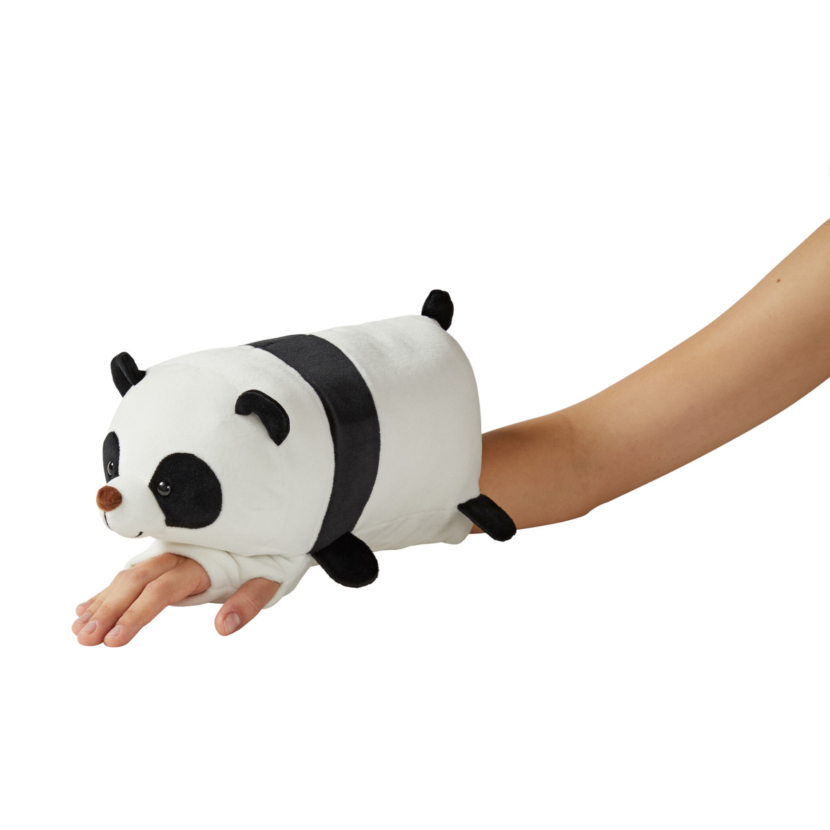 Penelope Panda Side View Image on Kids Arm