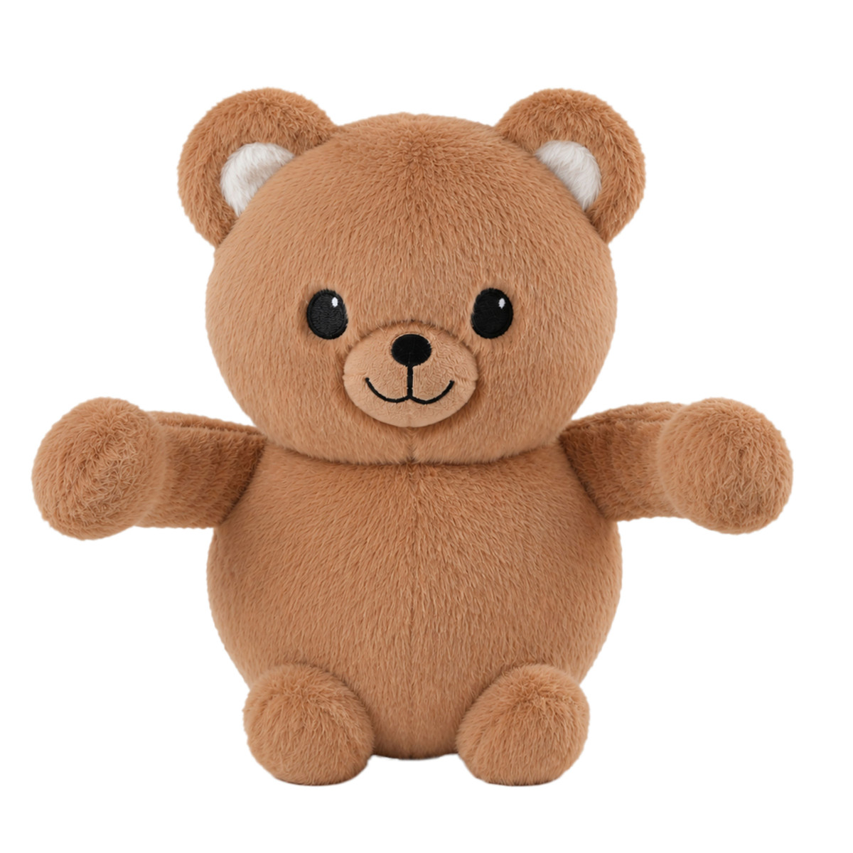 Cute brown Teddy the Bear Boomeez front view with arms out by the sides