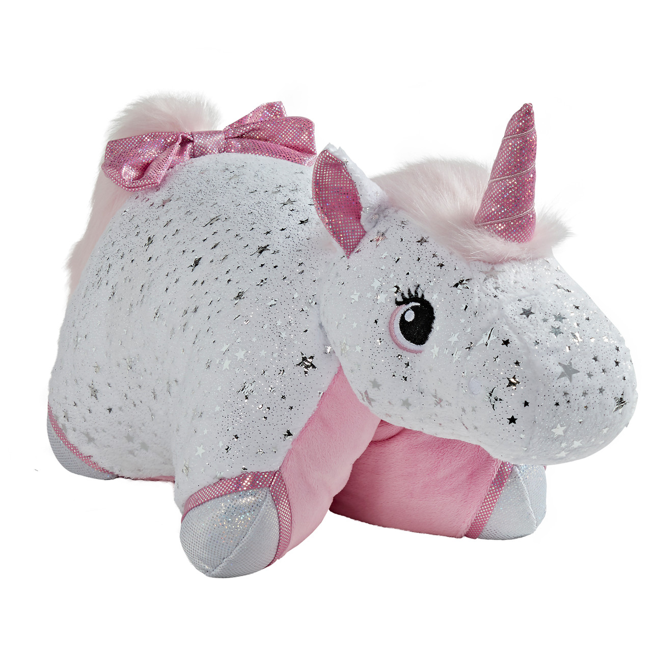 Unicorn Pillow Pets Glittery White Unicorn Pillow Pet 18inch Large