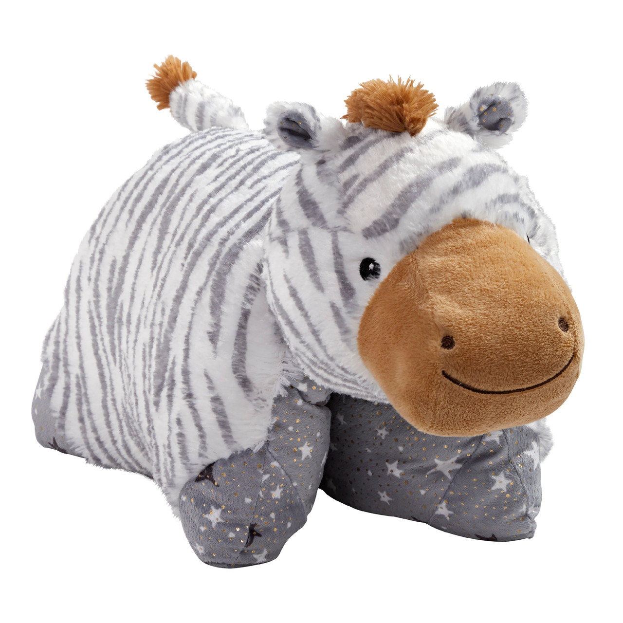 Pillow Pets Naturally Comfy Zebra Stuffed Animal Plush Toy