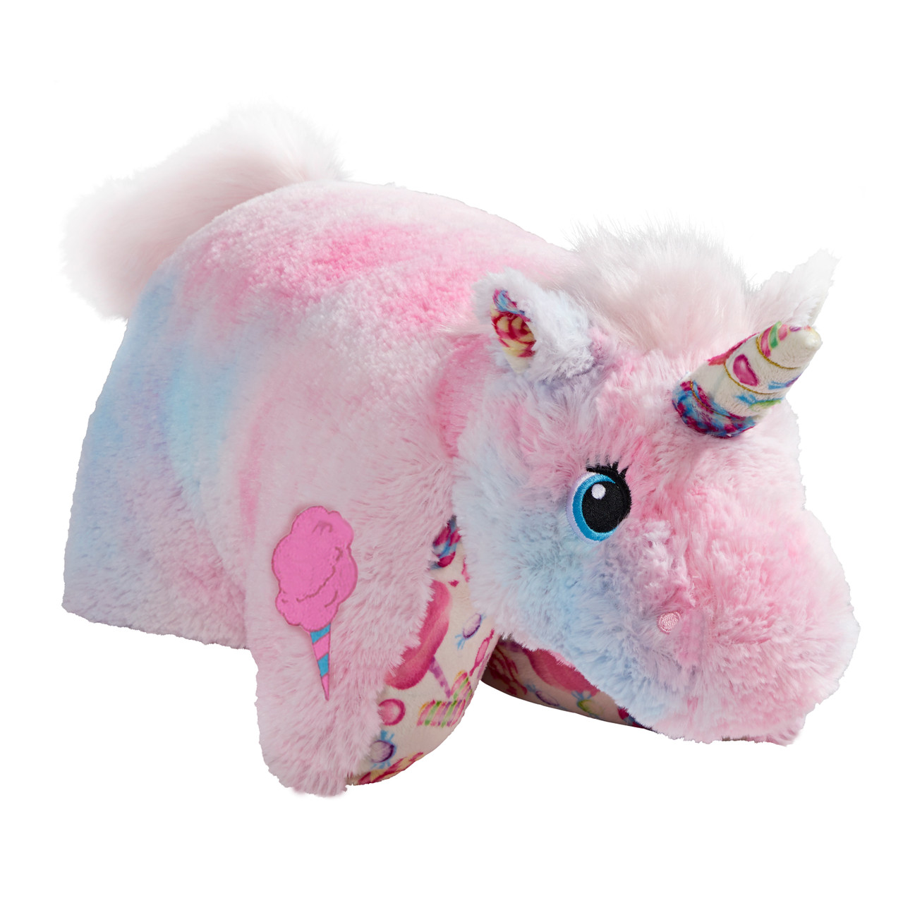 fluffy unicorn pillow