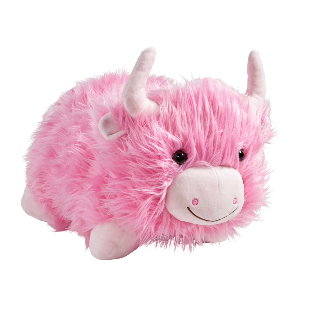 Barb the Pink Highland Cow Pillow Pet