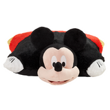 Mickey Mouse Pillow Pet unfolded into a soft plush pillow with Mickey's head at one end.