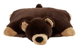 Mr. Bear Pillow Pet unfolded into a soft plush pillow.