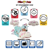 Sweet Scented Strawberry Cow Pillow Pet Product Description Image
