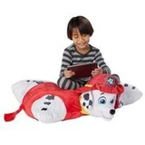 Jumbo 30" Nickelodeon Paw Patrol Marshall Pillow Pet Lifestyle Image