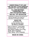 Disney Lilo & Stitch Pillow Pet Law Label Image