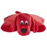 Jumbo Clifford the Big Red Dog Pillow Pet unfolded into an extra-large plush pillow.