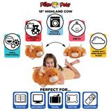 Highland Cow Pillow Pet Infographic Image