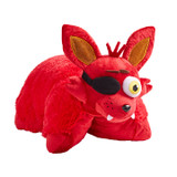 Five Nights at Freddy's Foxy Pillow Pet in plush character form, featuring Foxy's red fur, pointed ears and eye patch.