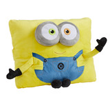 Bob the Minion Pillow Pet unfolded into a soft plush pillow.