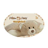 Image of the weighted Hiro Bear Pillow Pet hangtag