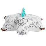 Color On Dinosaur Pillow Pet unfolded into a soft plush pillow.