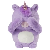 Cute lavender Pixie the Unicorn Boomeez front view with hands covering its eyes