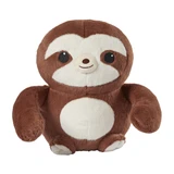 Cute brown Lazy Lou the Sloth Boomeez front view with hands down by its sides