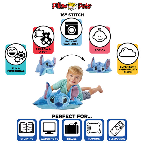 Pillow Pets Disney Lilo & Stitch Stitch Plush Toy, 16 in - Harris Teeter